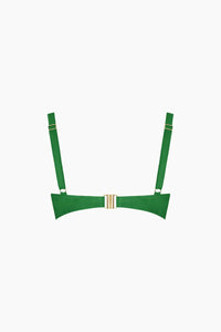 Héméra Green Iguana Triangle Bikini Top