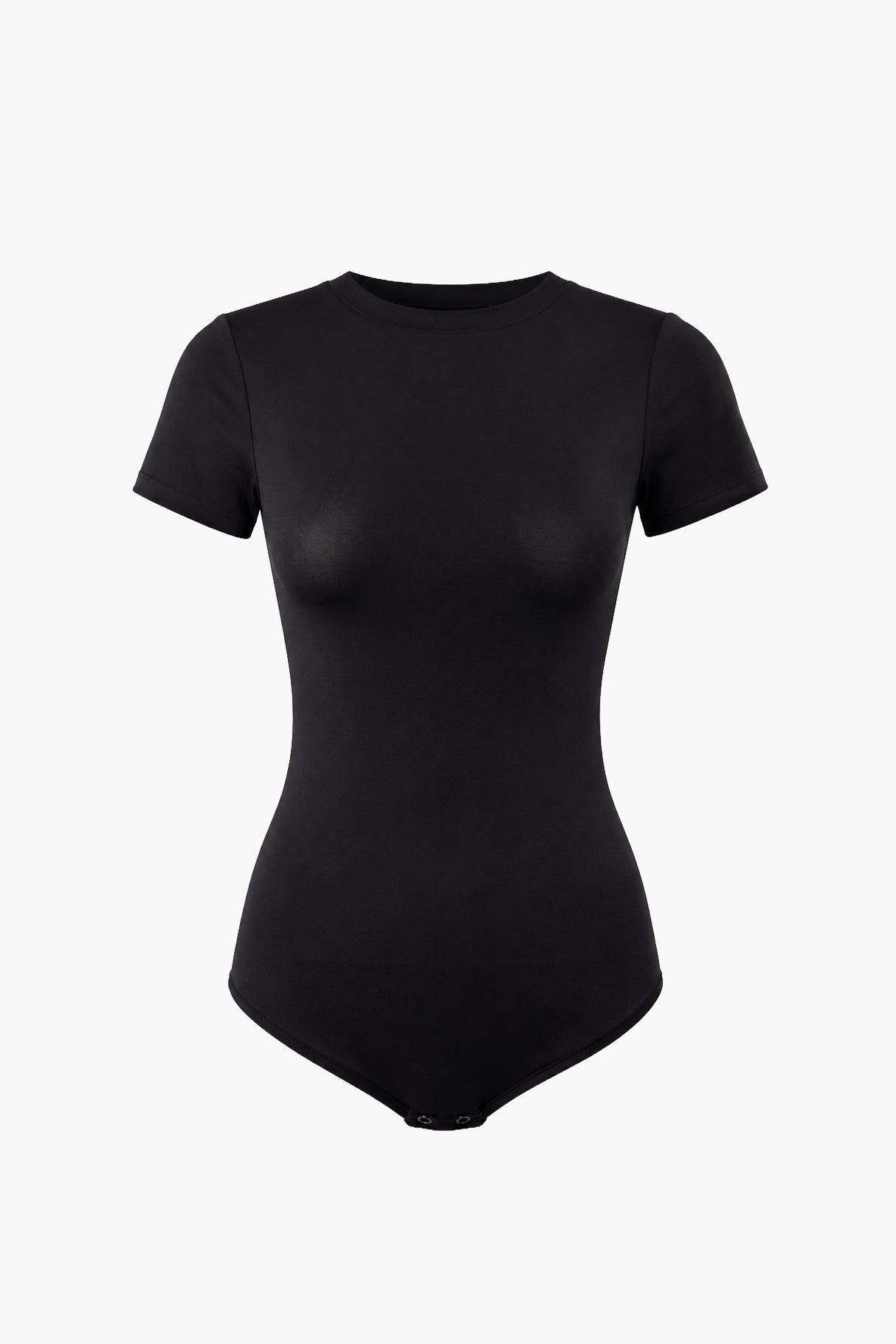 Body Gainant Manches Courtes Raglan Noir