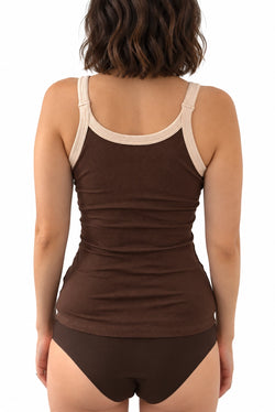 Le Amy Bra Top Débardeur Brun