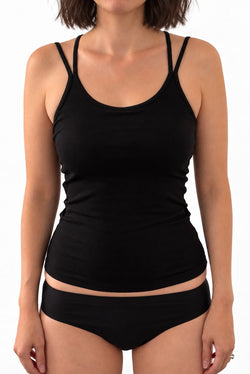 Le Georgiana Bra Top Dos Eventail Noir