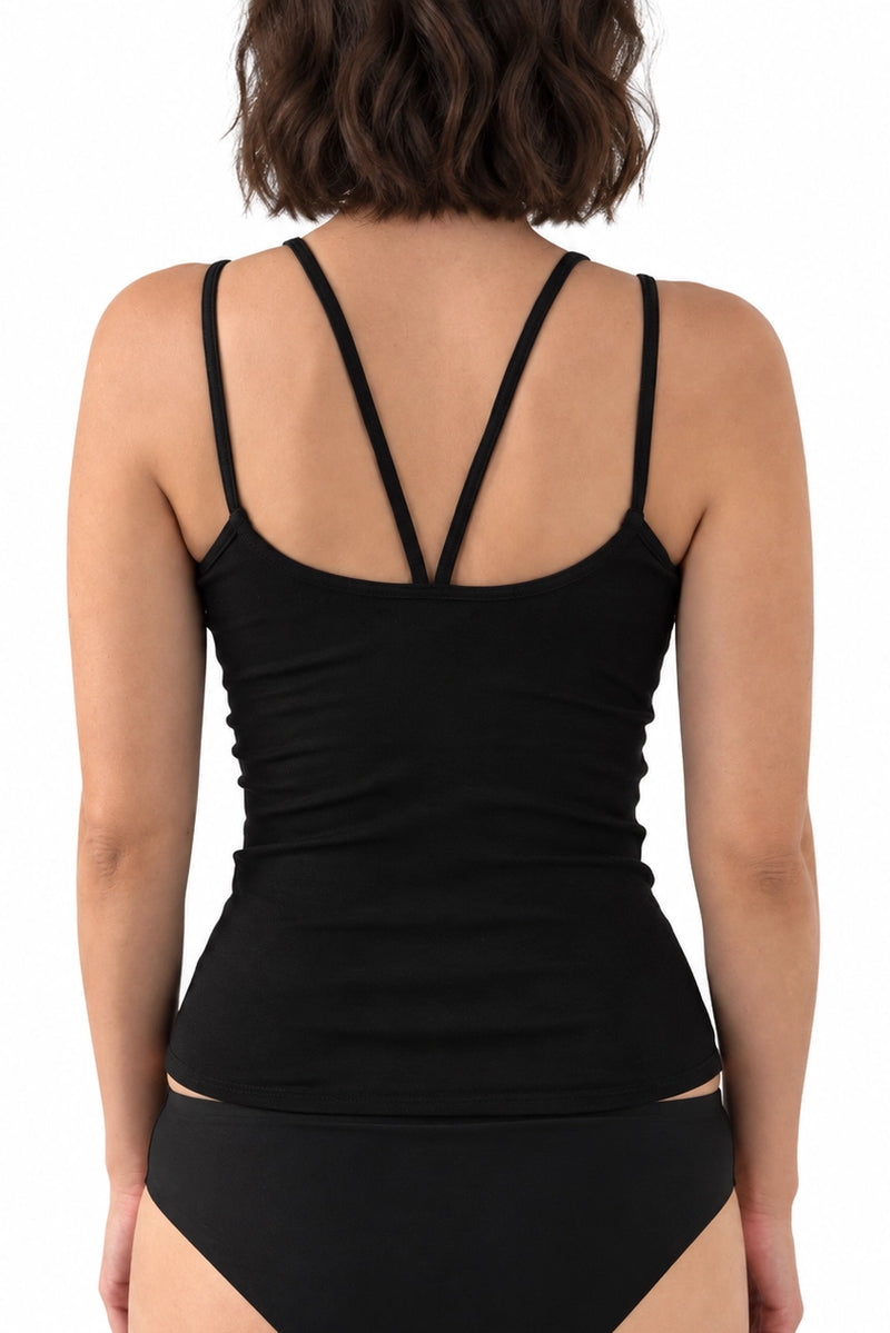Le Georgiana Bra Top Dos Eventail Noir
