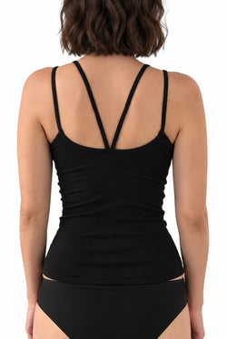 Le Georgiana Bra Top Dos Eventail Noir