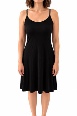 Le Josephine Robe Fluide Soutien-Gorge Intégré Noir