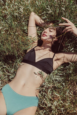 Gaïa-Slip in Vintage-Blau