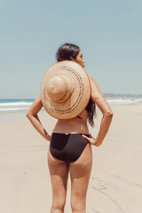 Bikinihose Nérée Texturiert Schwarz