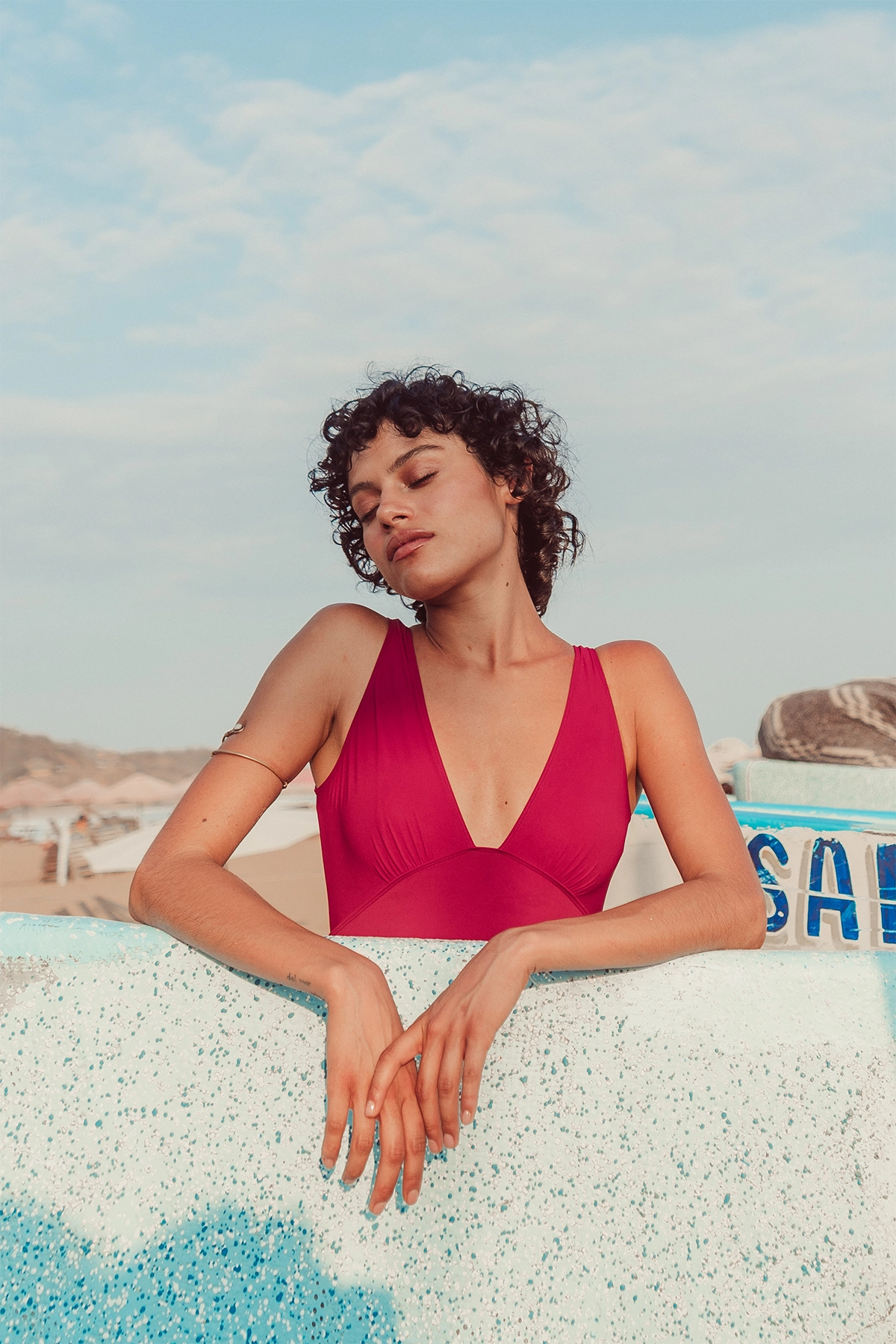 Maillot de Bain Swim Grenat