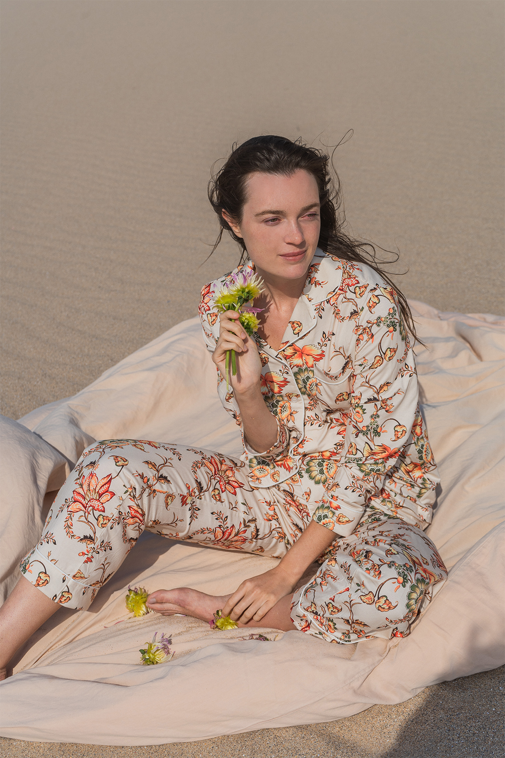 Ensemble Pyjama Daphne Ivory Bloom