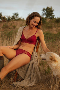 Anthéia Burgundy Bra