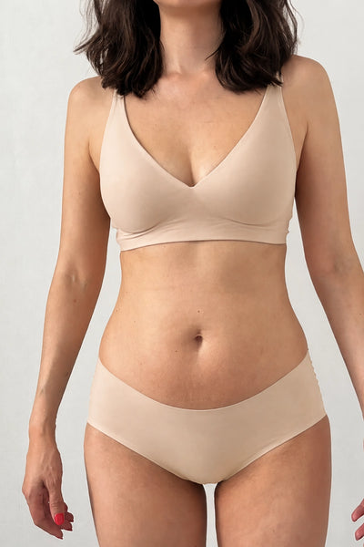 Shorty Sans Couture Plume Poudré