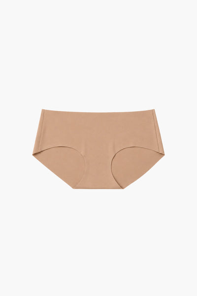 Shorty Sans Couture Plume Marron